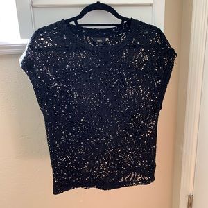 Black Lacey Top